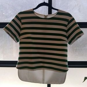 Kate Spade Striped Crop Top